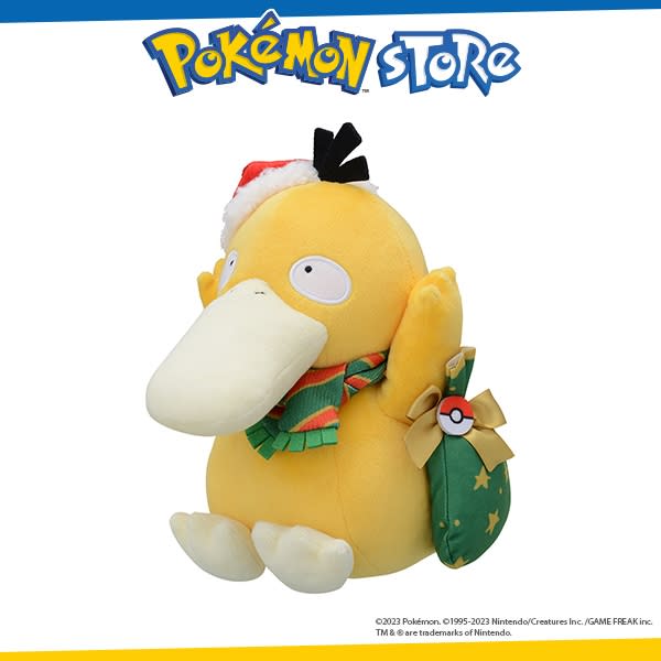 Pokémon Center Original Plush Psyduck Paldea's Christmas Market. (Photo: Shopee SG)