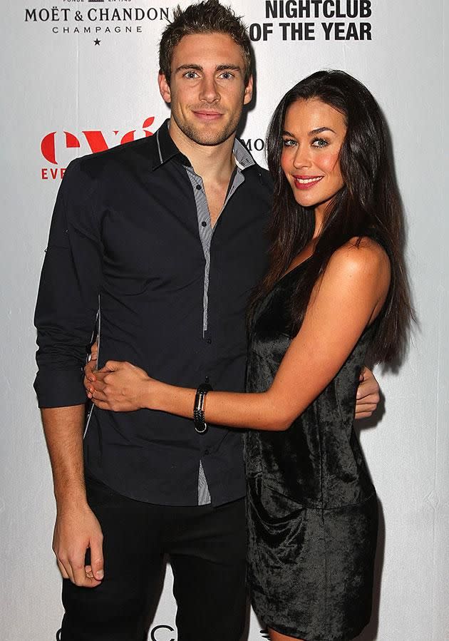 The model started dating AFL player Shaun Hampson in 2012. Source: Getty