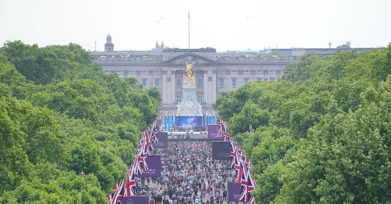 Crowds on The Mall celebrating the Queen’s Platinum Jubilee. - Credit: Image Courtesy of Buckingham Palace