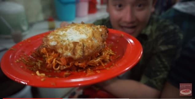And now here’s a guy eating the spiciest noodles in the world so you don’t have to