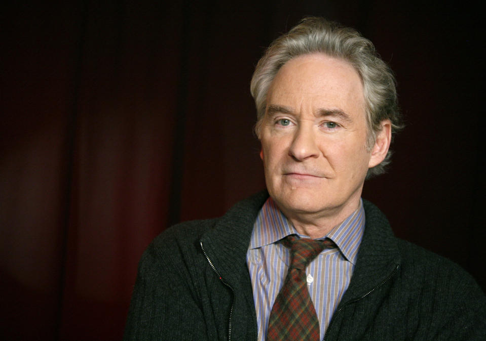 FILE - In this March 23, 2011 file photo, actor Kevin Kline poses for a portrait in New York. Kevin Kline will play Romeo opposite Meryl Streep's Juliet for a one-night-only staged reading of Shakespeare's play in Central Park. The Public Theater said Tuesday that Streep and Kline will combine on June 18 to help celebrate the 50th anniversary of its Shakespeare in the Park series. (AP Photo/Jeff Christensen, file)