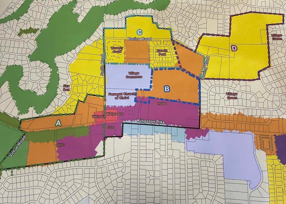 The Town of Farragut Comprehensive Land Use Planning Steering Committee held a community forum at Farragut Town Hall Nov. 15, 2021, to get feedback on use of four tracts of land near Boring Road and Kingston Pike.