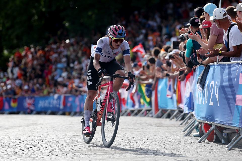 Chloe Dygert crashes again, finishes 15th in Olympics road race; U.S