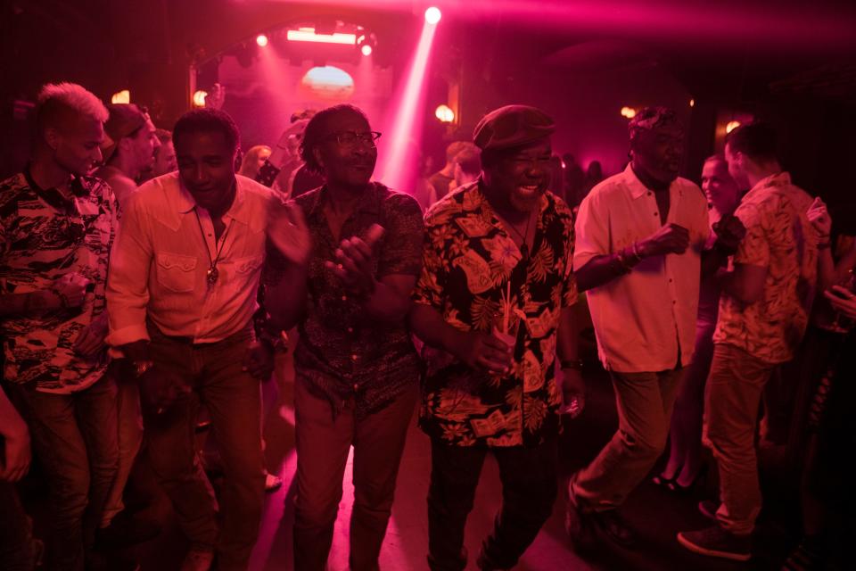 Norm Lewis (from left), Clarke Peters, Isiah Whitlock Jr. and Delroy Lindo star as African American vets who return to Vietnam in the Spike Lee war film "Da 5 Bloods."