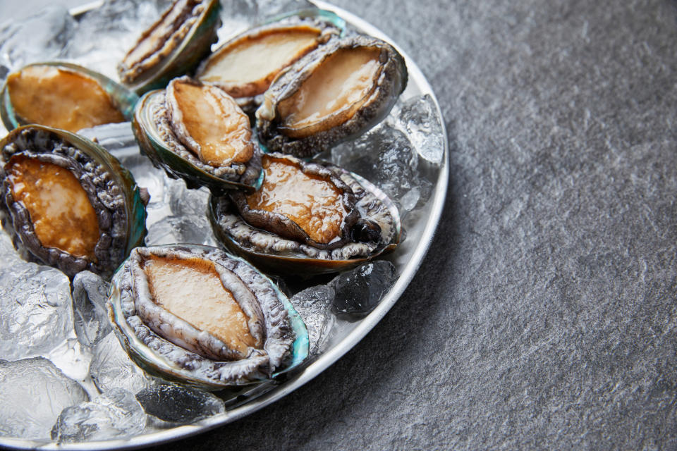 abalone on a platter