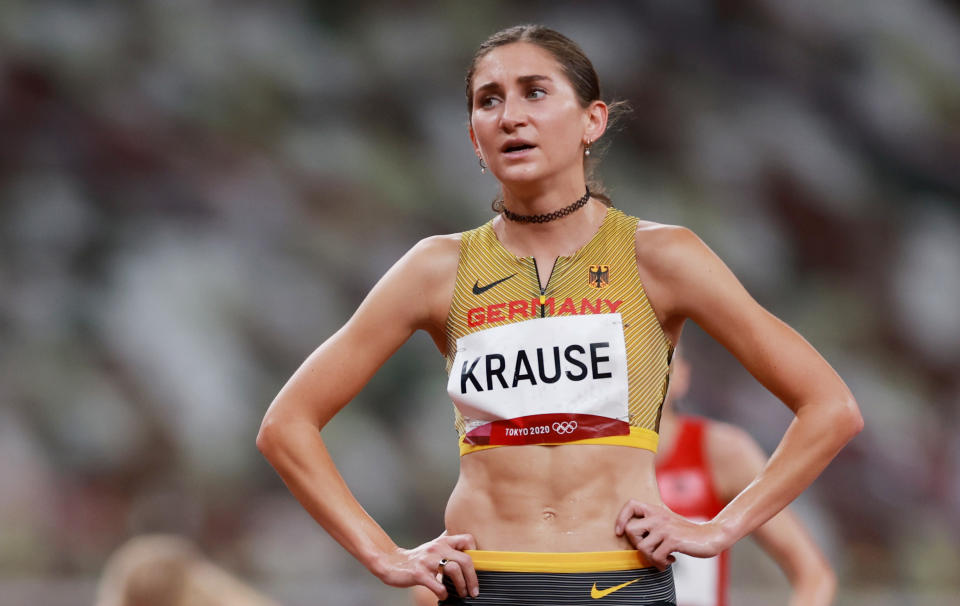 Der Traum von der Medaille erfüllte sich für Gesa Felicitas Krause nicht (Bild: REUTERS/Kai Pfaffenbach)