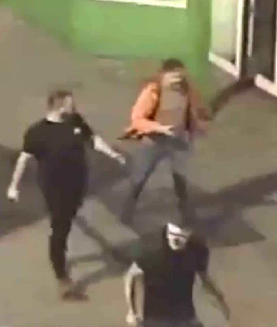  CCTV showed three men walking away from the scene of the incident (Humberside Police)