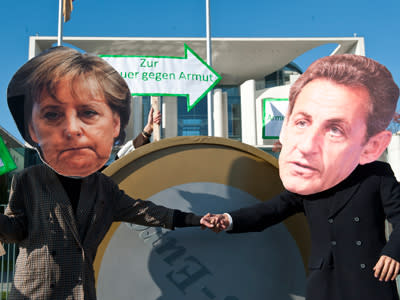 "Merkozy": Gemeinsam durch den Euro-"Stresstest"? (Bild: AFP)