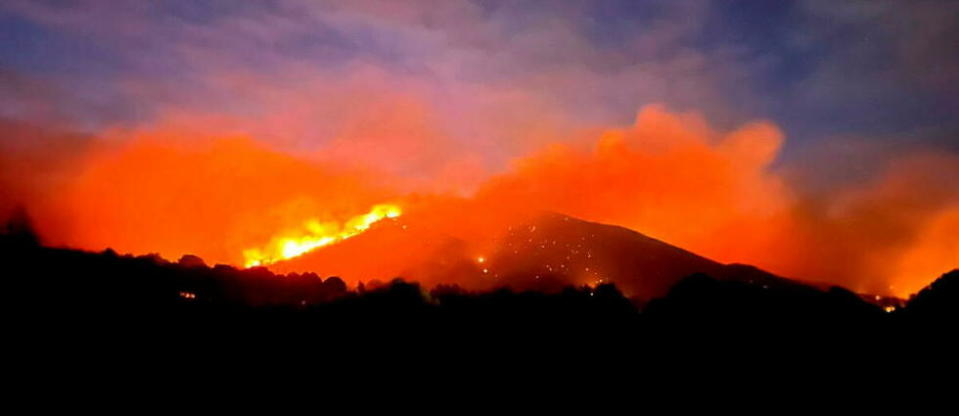 L'incendie a déjà parcouru 110 hectares dans les Alpilles.  - Credit:G.R / MAXPPP / PHOTOPQR/LE DAUPHINE/MAXPPP