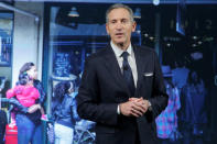 Starbucks Chairman and CEO Howard Schultz delivers remarks at the Starbucks 2016 Investor Day in Manhattan, New York, U.S. December 7, 2016. REUTERS/Andrew Kelly