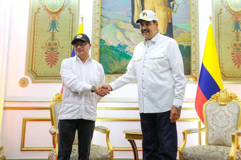 Los presidentes de Colombia y Venezuela, Gustavo Petro y Nicolás Maduro PRESIDENCIA DE VENEZUELA (Foto de ARCHIVO) 10/4/2024