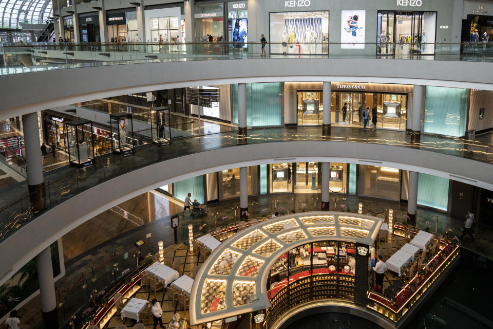 SINGAPORE, SINGAPORE - JULY 07: General view of Marina Bay Sands shopping center on July 07, 2020 in Singapore. Residents will go to the polls to elect members of parliament on July 10. (Photo by Ore Huiying/Getty Images)