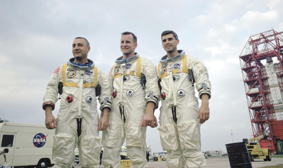 Crew Of Apollo I: Grissom, White, And Chaffee (Getty Images)