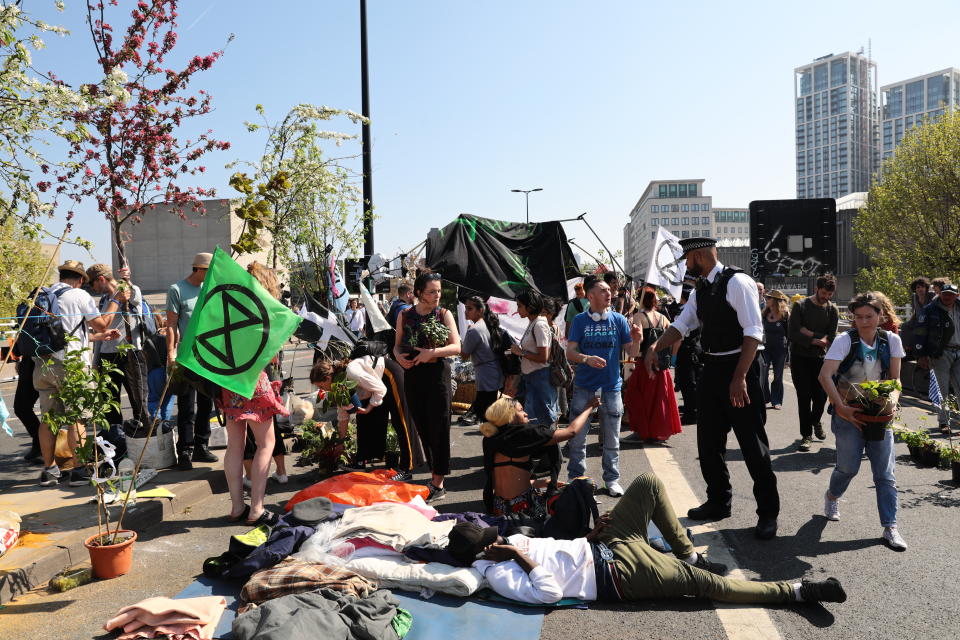 Hundreds of people were arrested last week due to the climate change protests. (GETTY)
