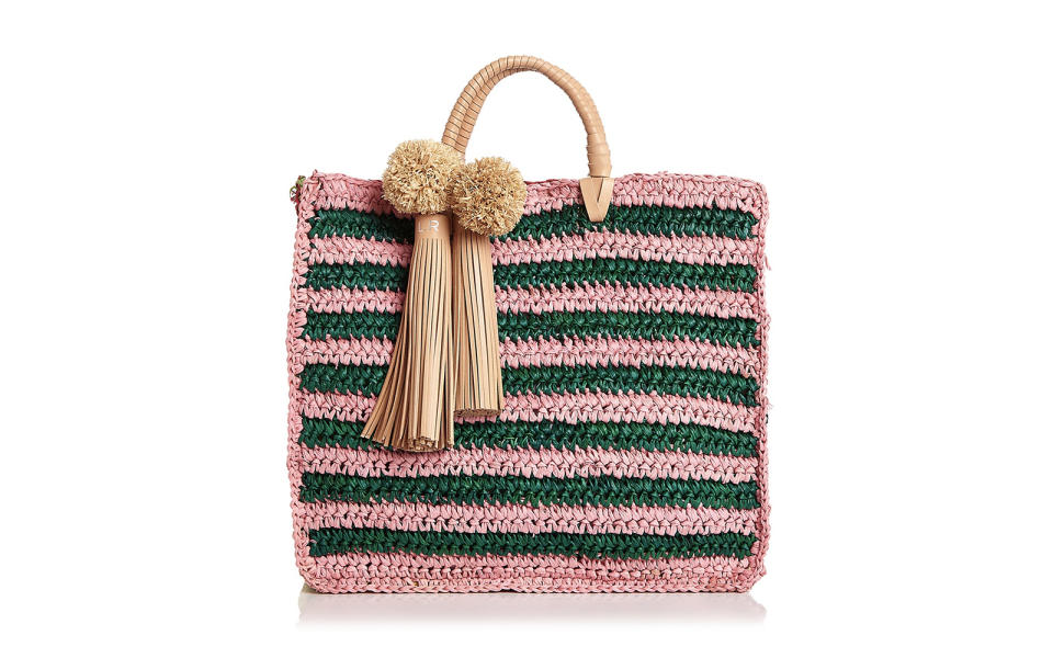 Loeffler Randall Multicolored Raffia Travel Tote