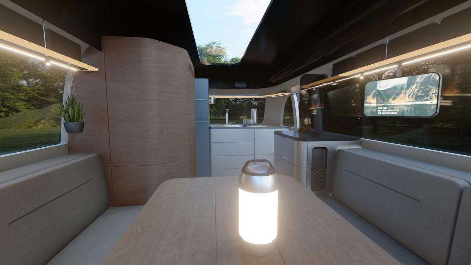 airstream x porsche concept travel trailer