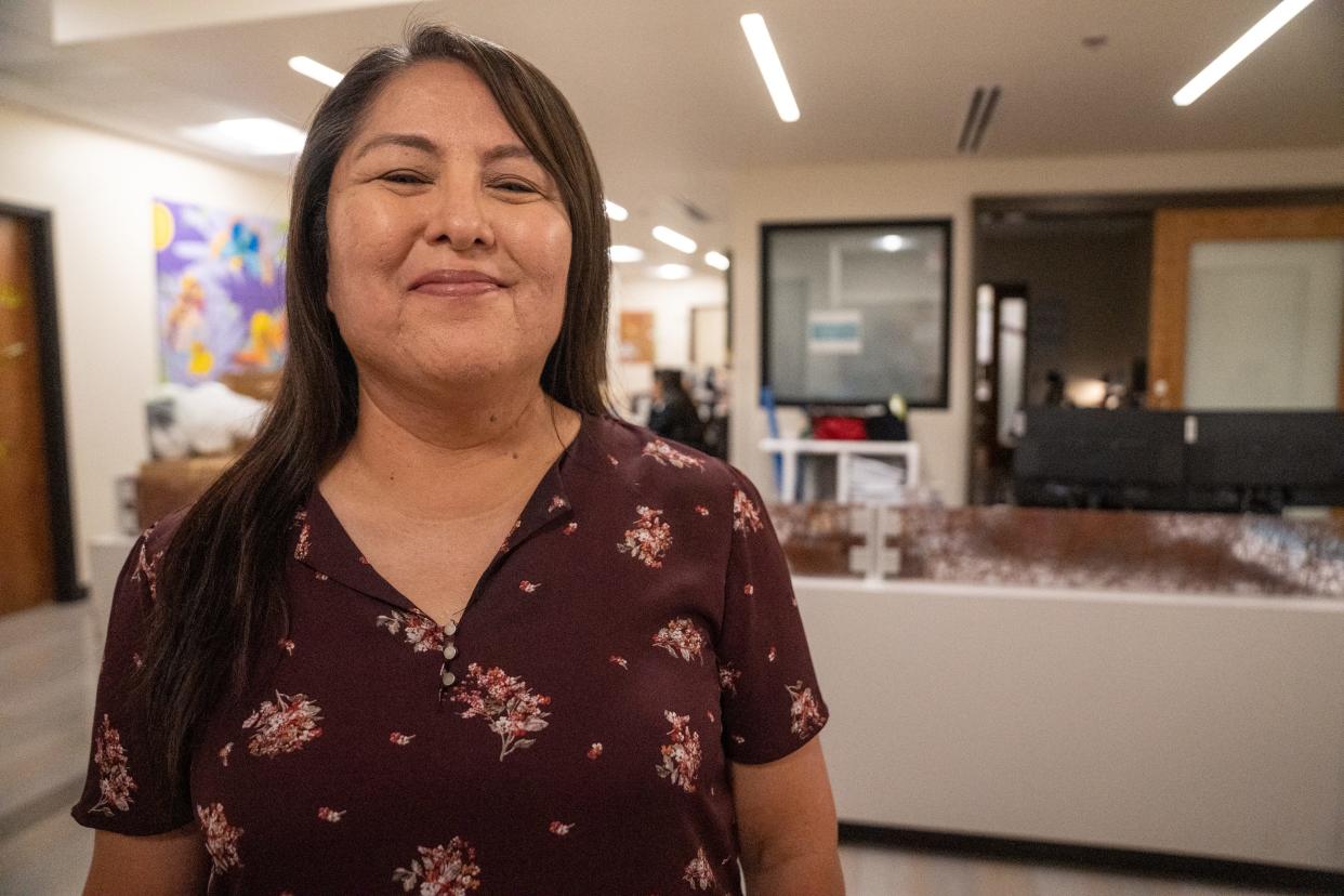 Janice Yazzie, behavioral health coordinator at Native Health Mesa, poses for a portrait at the clinic in Mesa on October 24, 2023.