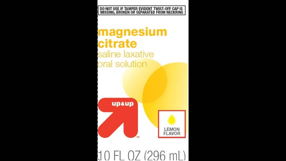 Target’s Up&Up brand Magnesium Citrate laxative, lemon flavor.