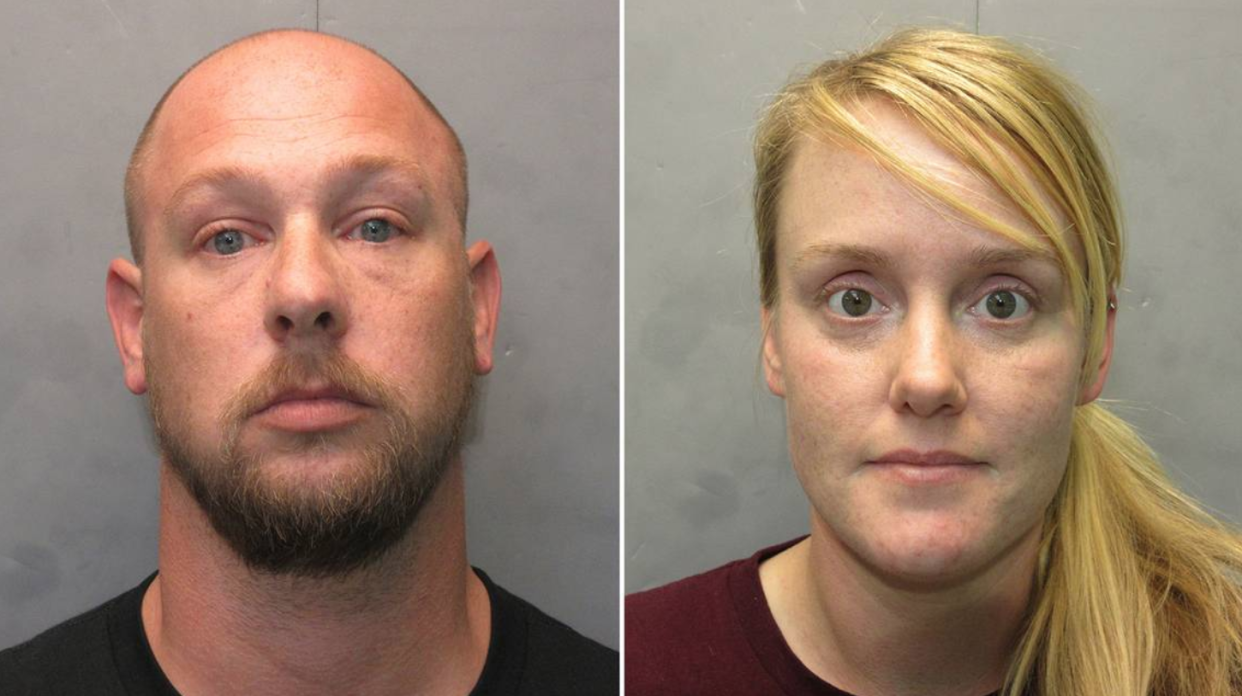 Lee Roe and Ashley Bey Roe were arrested after running out on a $10,000 bill at the Hampton Inn. (Photo: Monroe County Sheriff’s Office)