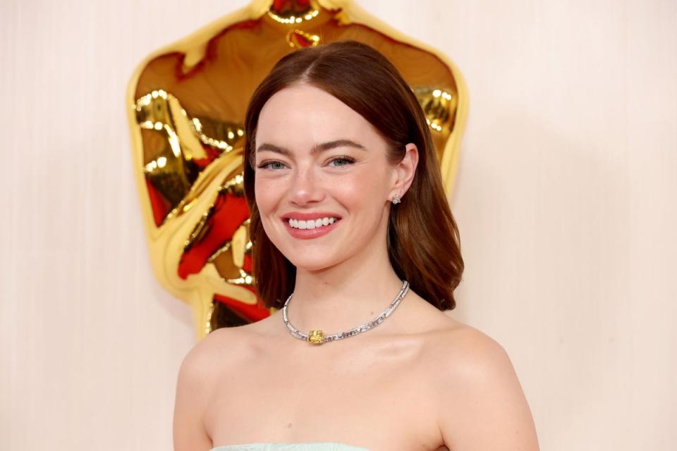 Emma Stone’s skin first make-up (Getty Images)