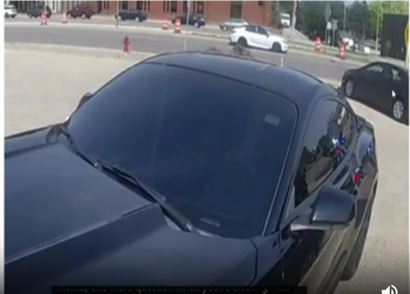 The Wauwatosa Police Department showed examples of illegally tinted car windows during the department's proposal to the city's Transportation Affairs Committee on June 13.