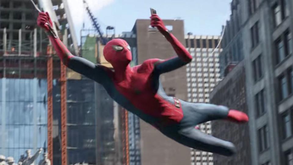 How Tom Holland drinks while wearing his Spider-Man costume is eye-watering