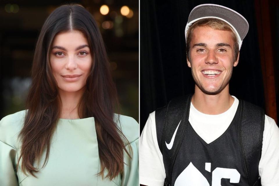 Camila Morrone; Justin Bieber | Stephane Cardinale - Corbis/Corbis via Getty Images; Shareif Ziyadat/Getty Images