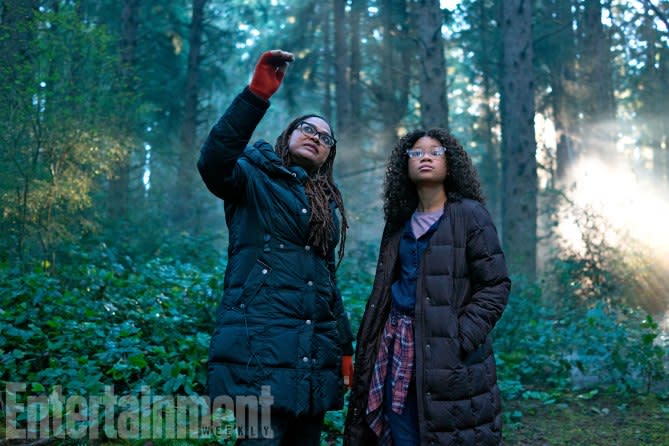 Ava DuVernay directing Storm Reid in 'A Wrinkle in Time' (credit: Entertainment Weekly, Disney)