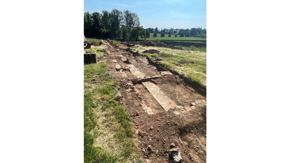 Althorp House grounds dug up 