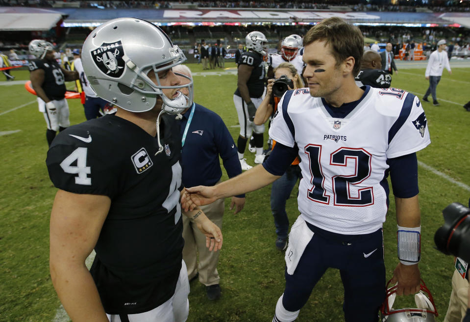 Are the Raiders keeping the door open for Tom Brady? (AP Photo/Eduardo Verdugo)