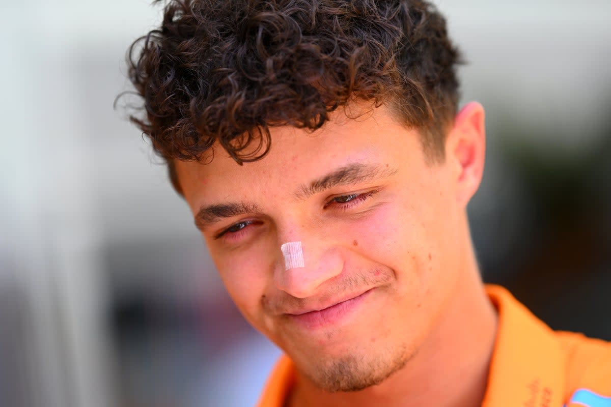 Lando Norris explains minor injury sustained in Amsterdam (Getty Images)