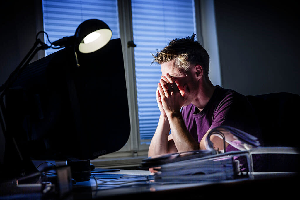 Office workers need to blink more, scientists say (Picture: Getty)