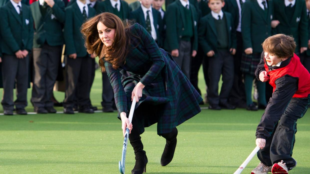 Catherine, Duchess of Cambridge Visits St Andrew's School