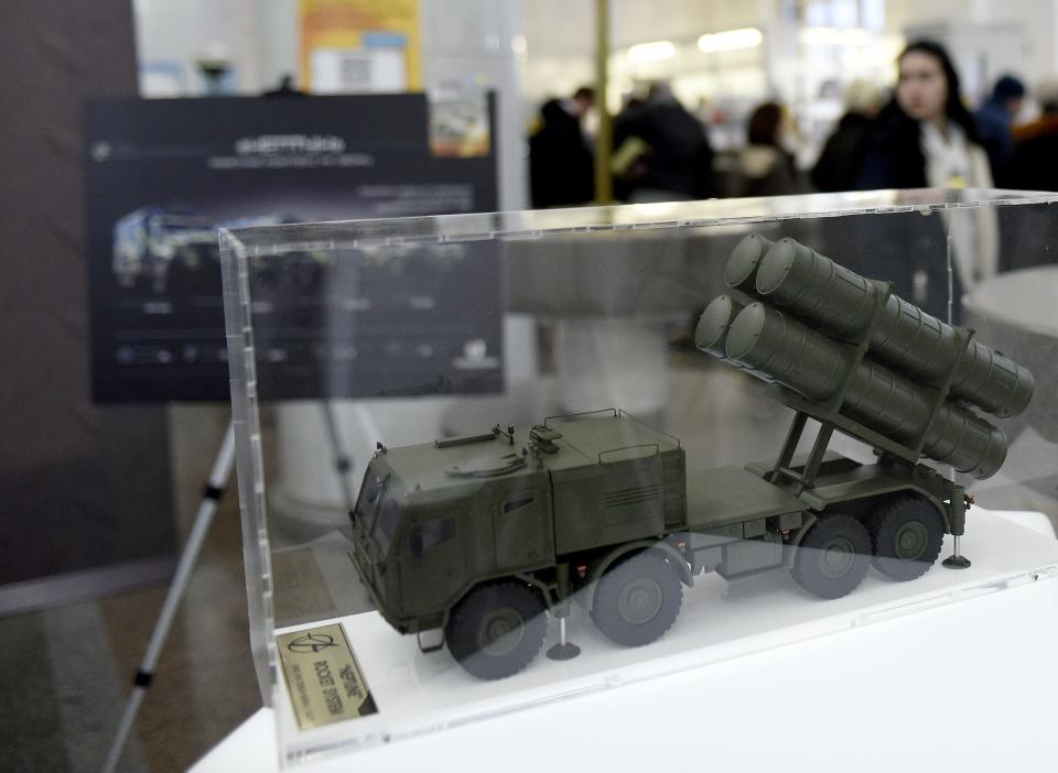 The scale model of the Neptune land-based anti-ship missile system