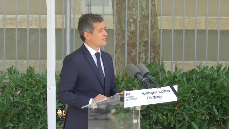 Gérald Darmanin au Mans.  - BFMTV