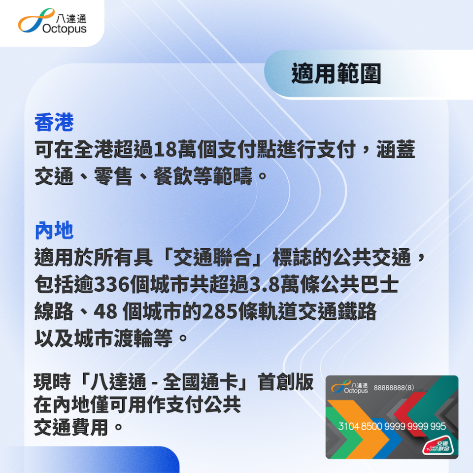 八達通最新「全國通」3.26登場！一文睇清購買地點、增值/使用方法、「深港一卡通」分別 網民評價：實體卡不合時宜