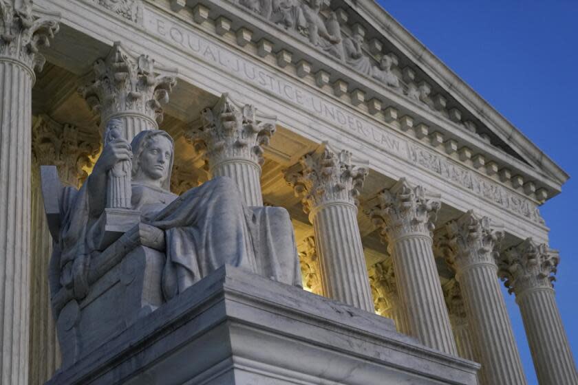 FILE - Light illuminates part of the Supreme Court building on Capitol Hill in Washington, Wednesday, Nov. 16, 2022. Eight months, 126 formal interviews and one 23-page report later, the Supreme Court said it has failed to discover who leaked a draft of the court's opinion overturning abortion rights. (AP Photo/Patrick Semansky, File)