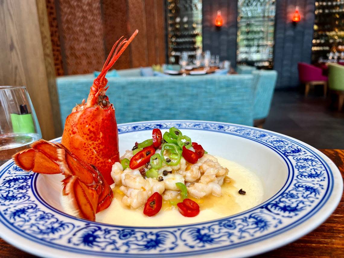 Lobster in chile sauce at Hutong in Brickell. Jessica Serrano