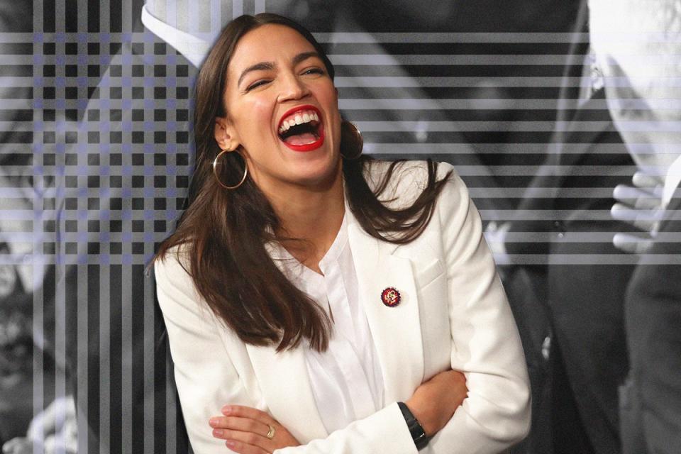 Why the congresswoman's best-known look—red lip and big gold hoops—really matters.