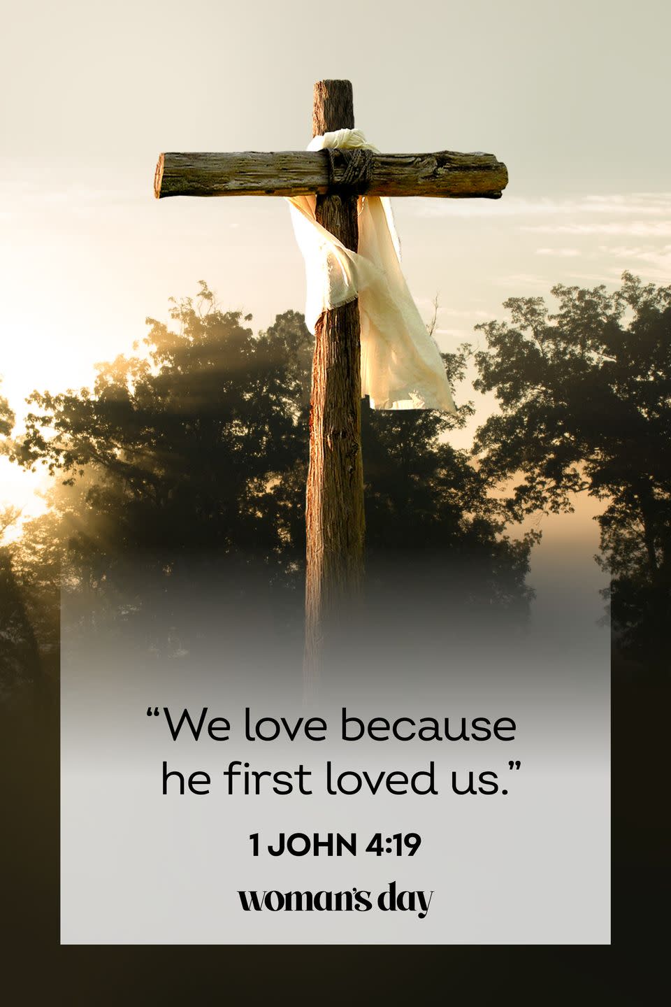 <p>"We love because he first loved us."</p>