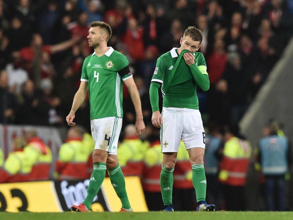 Northern Ireland were heartbroken by Austria's late winner (Getty)