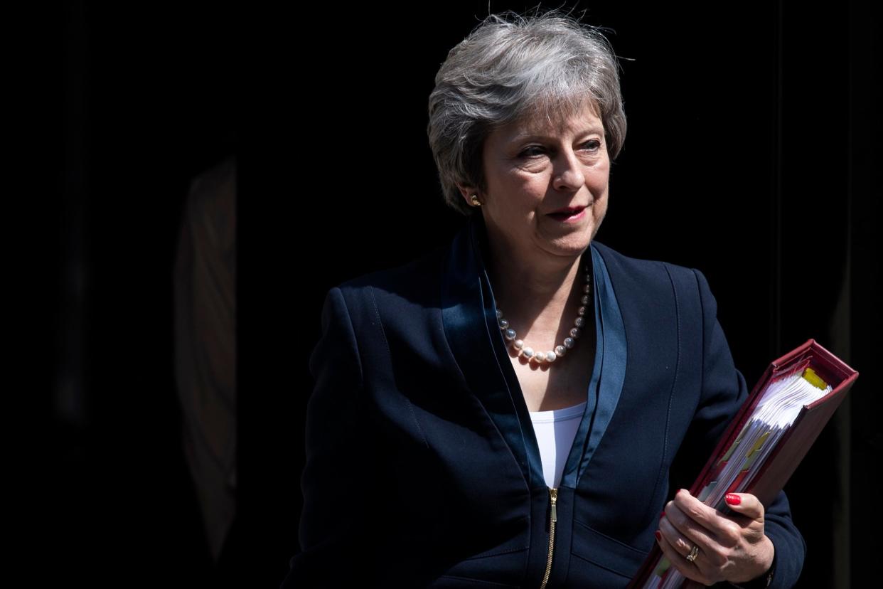 Under pressure on immigration: Theresa May: EPA