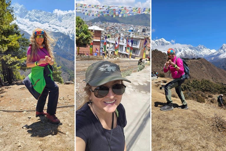 Mihaela estuvo en una expedición a los Himalayas.