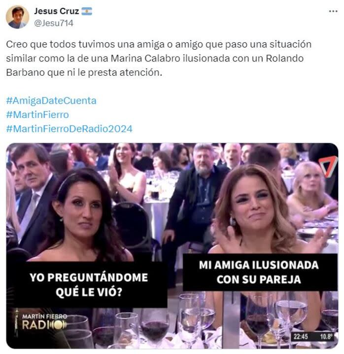 Los mejores memes del ida y vuelta entre Marina Calabró y Rolando Barbano