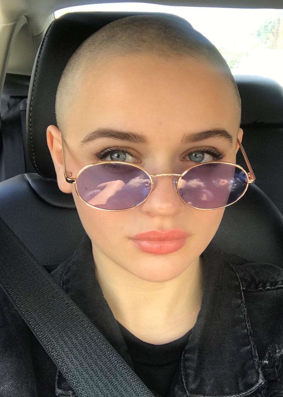 <h1 class="title">joey king shaved head.jpg</h1><cite class="credit">Courtesy of Joey King for Allure</cite>