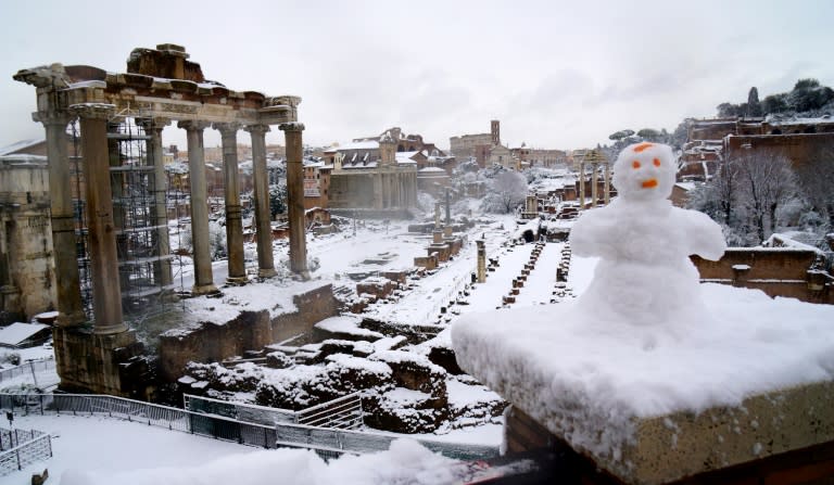 The Forum in Rone on February 26, 2017. Not for the first time in recent years, Europe has descended into a deep freeze while the Arctic experiences record high temperatures