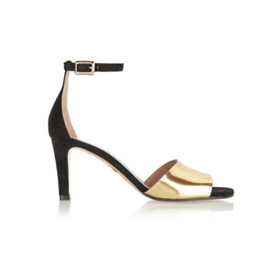 Metallic Leather and Suede Sandals, Chloe $715