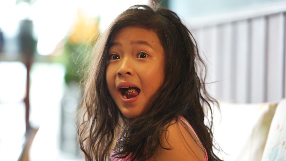 Sarah (Sarah Tan) in “The Kid from the Big Apple”. (Three Pictures)