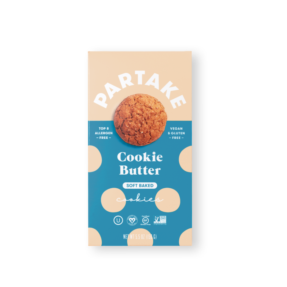 3) Partake Soft Baked Cookie Butter Cookies, 6 boxes