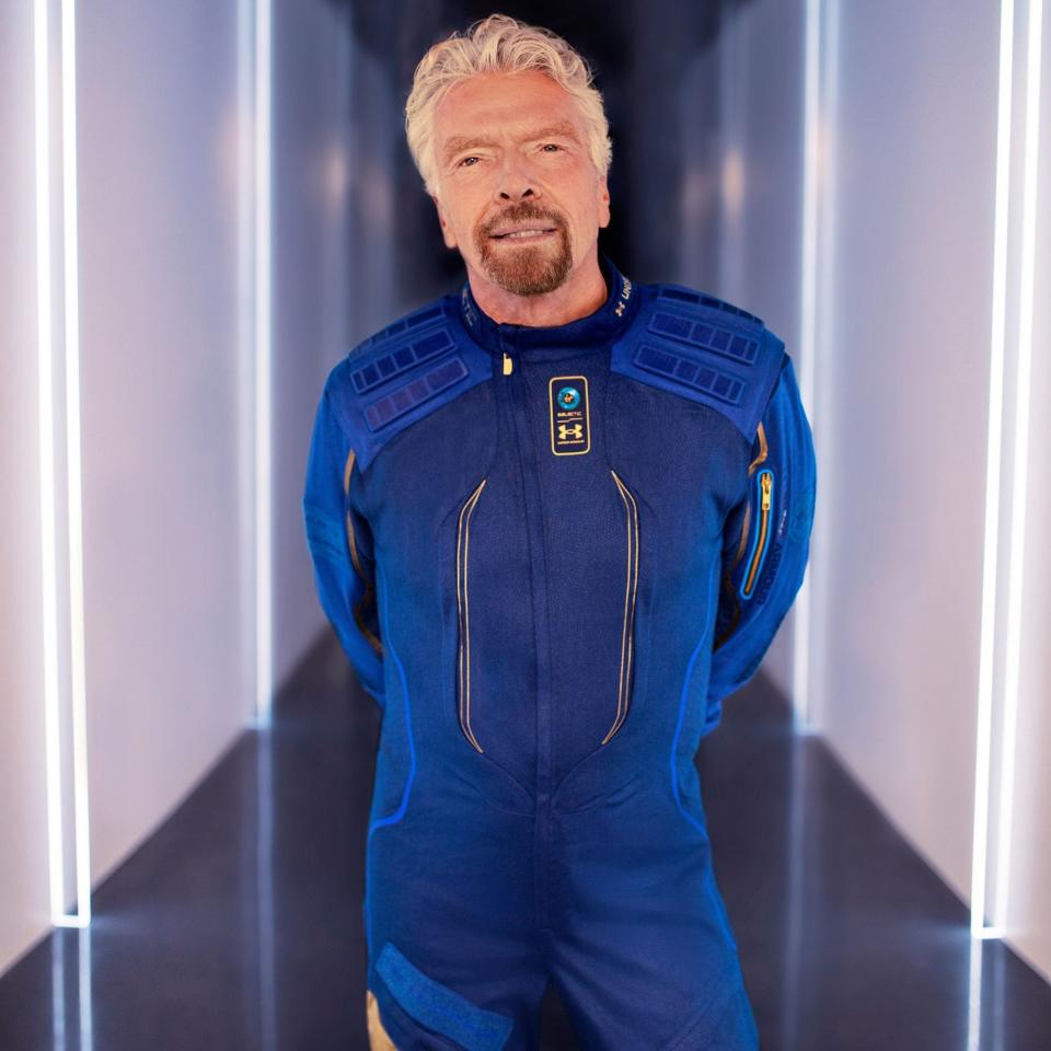 Virgin Galactic founder Richard Branson posing in his flight suit - VIRGIN GALACTIC/HANDOUT/EPA-EFE/Shutterstock